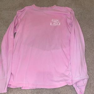 Light Pink long sleeve LSU shirt, size S
